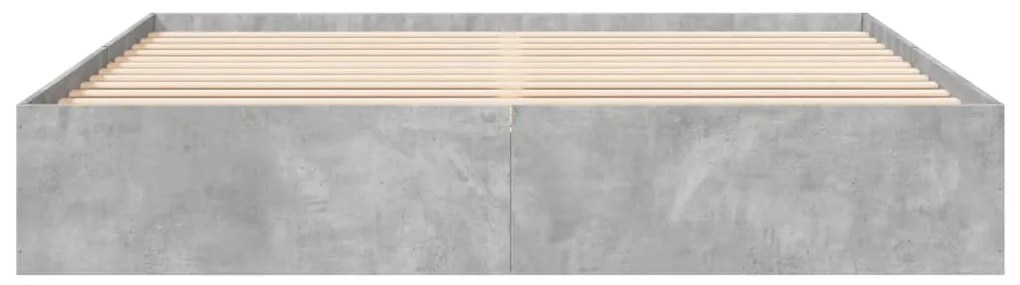 Estrutura de cama 180x200 cm derivados de madeira cinza cimento
