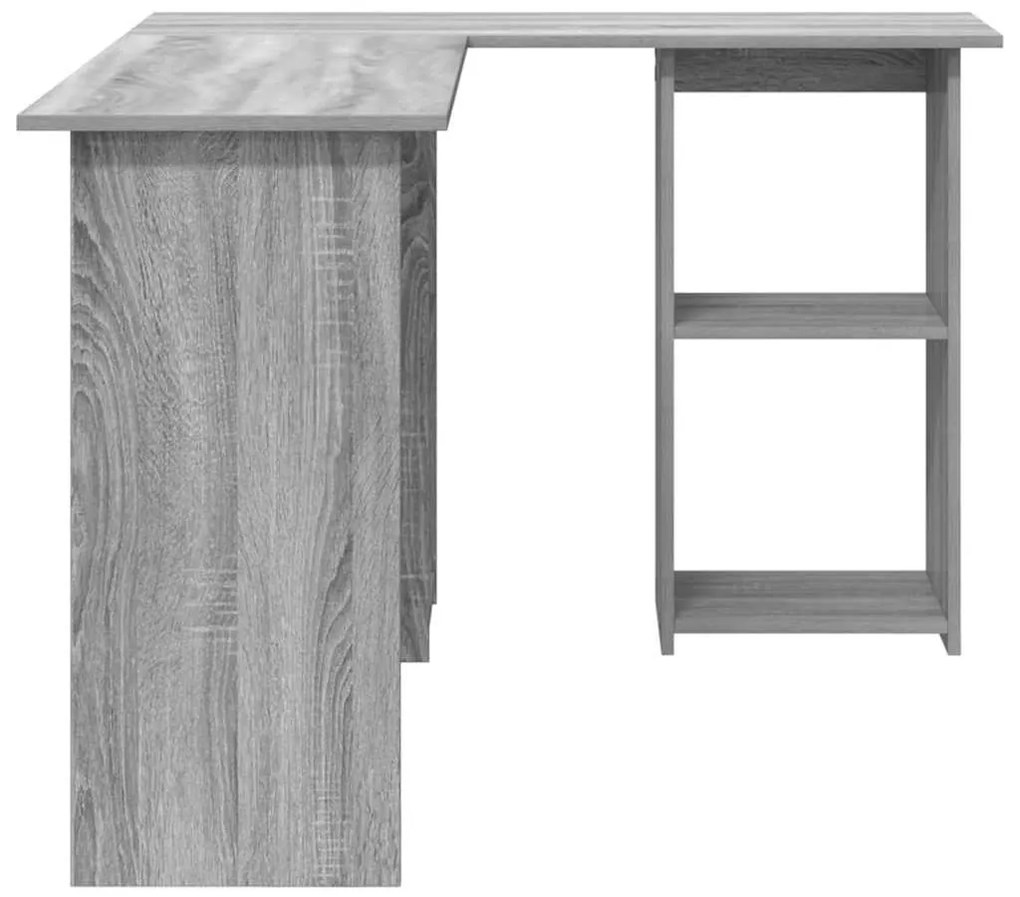 Secretária Cinzenta Cinzento Sonoma MDF Média Armazenagem