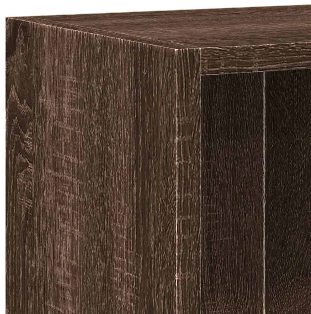 Estante 60x24x76 cm derivados de madeira carvalho castanho