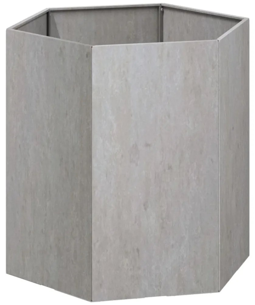 Vaso/floreira 40x40x45 cm aço corten cor enferrujado