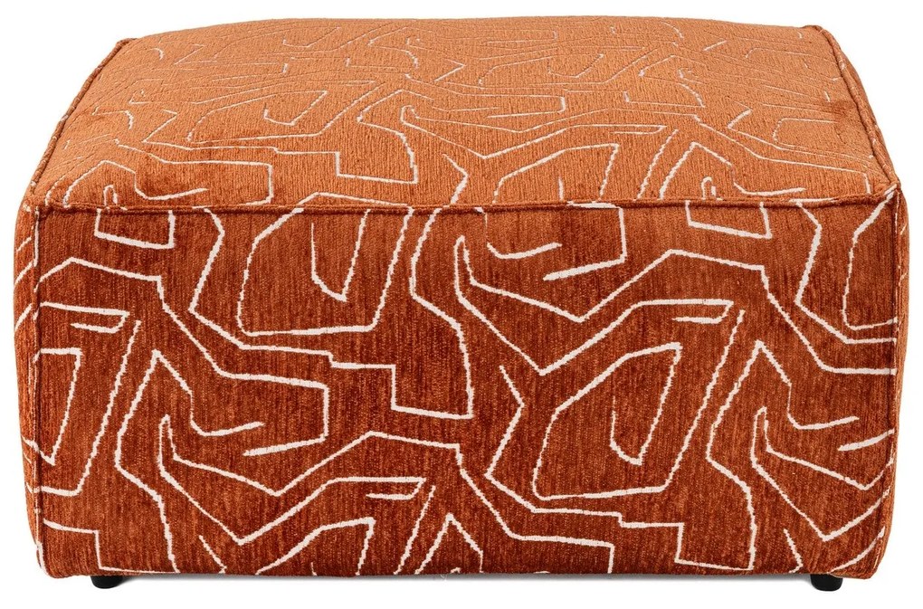 Pouffe Lora – Laranja – 85x85x40 cm