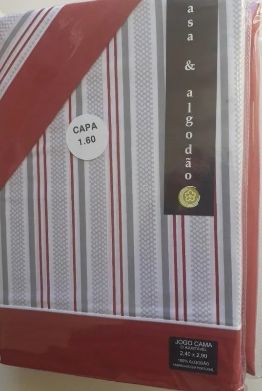 Cama 160 cm Jogo de lençóis 100% algodão - MAFRA Casa&Algodão: Bordeaux cama 160cm - 1 lençol superior 260 x 290 cm + 1 lençol capa ajustável 160 x 200 + 30 cm + 2 fronha almofada 50x70 cm
