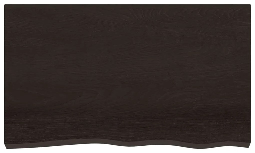 Bancada p/ WC 100x60x(2-4)cm madeira tratada maciça castanho