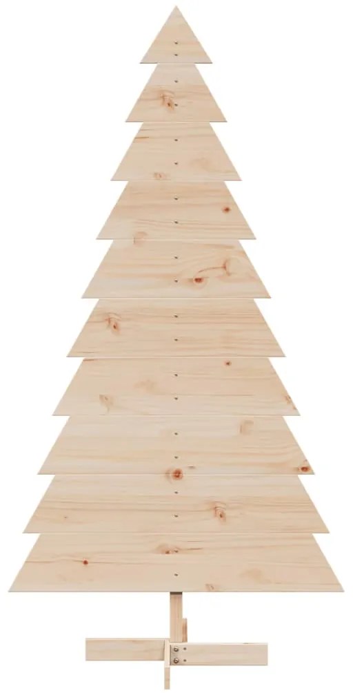 Árvore de Natal decorativa 180 cm madeira de pinho maciça