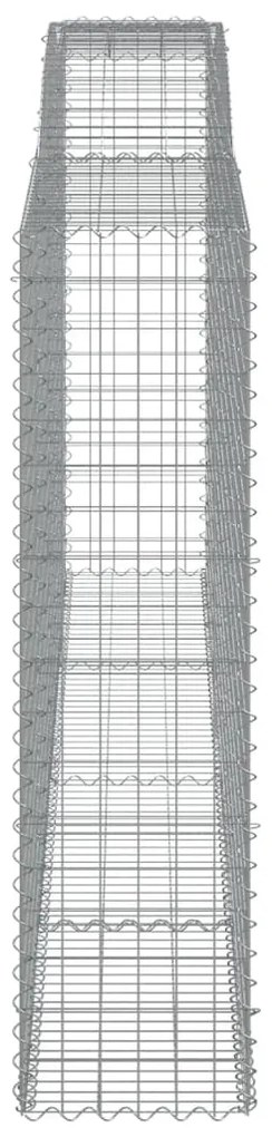 Cestos gabião arqueados 4pcs 400x50x180/200cm ferro galvanizado