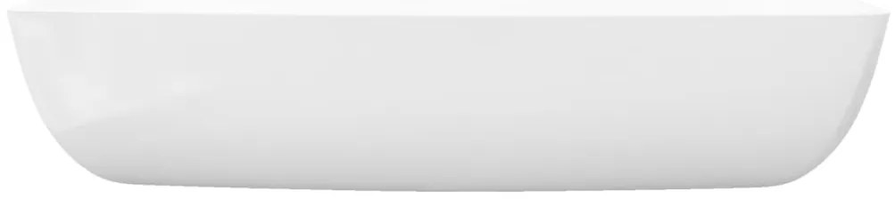 Cuvete Cerâmica de luxo Retangular Branca 71 x 39 cm