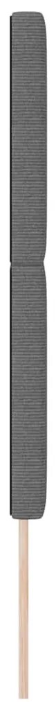 Cabeceira LED vidaXL Cinza 80 cm em Tecido de Corduroy