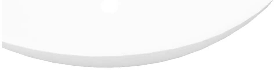 Lavatório de luxo em cerâmica oval 40 x 33 cm branco