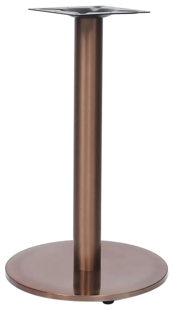 vidaXL Perna para mesa de bistrô Ø45x72 cm aço inoxidável dourado