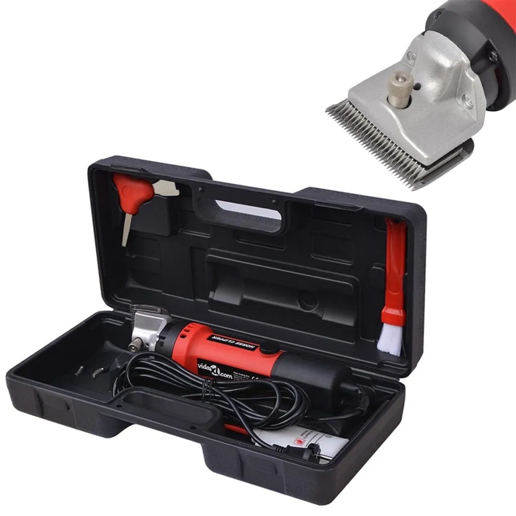 vidaXL Conjunto tosquiador de cavalos de 6 pcs 550 W