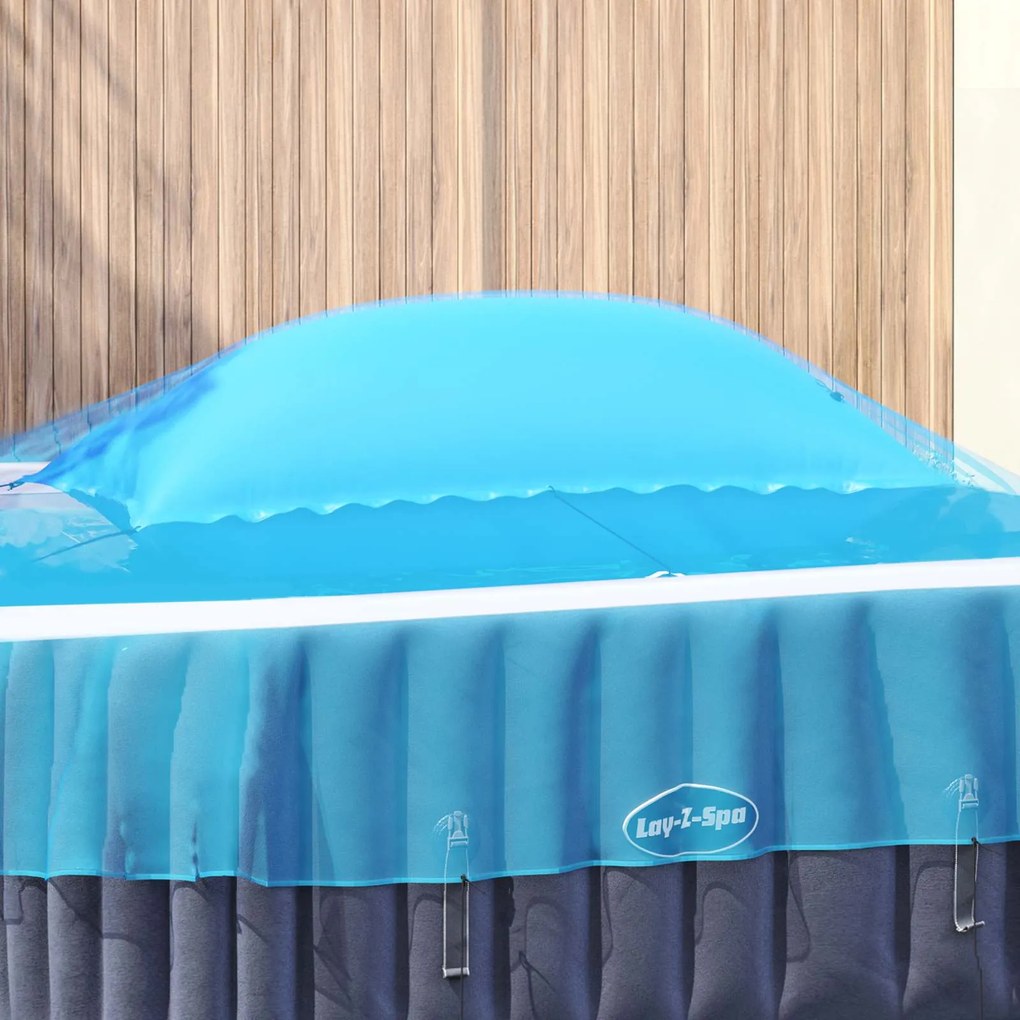 vidaXL Travesseiro de Piscina para o Inverno Azul 380 x 180 x 140 cm