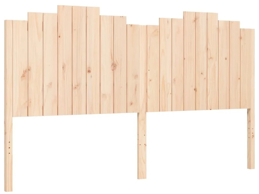 Estrutura de cama com cabeceira 180x200 cm madeira maciça