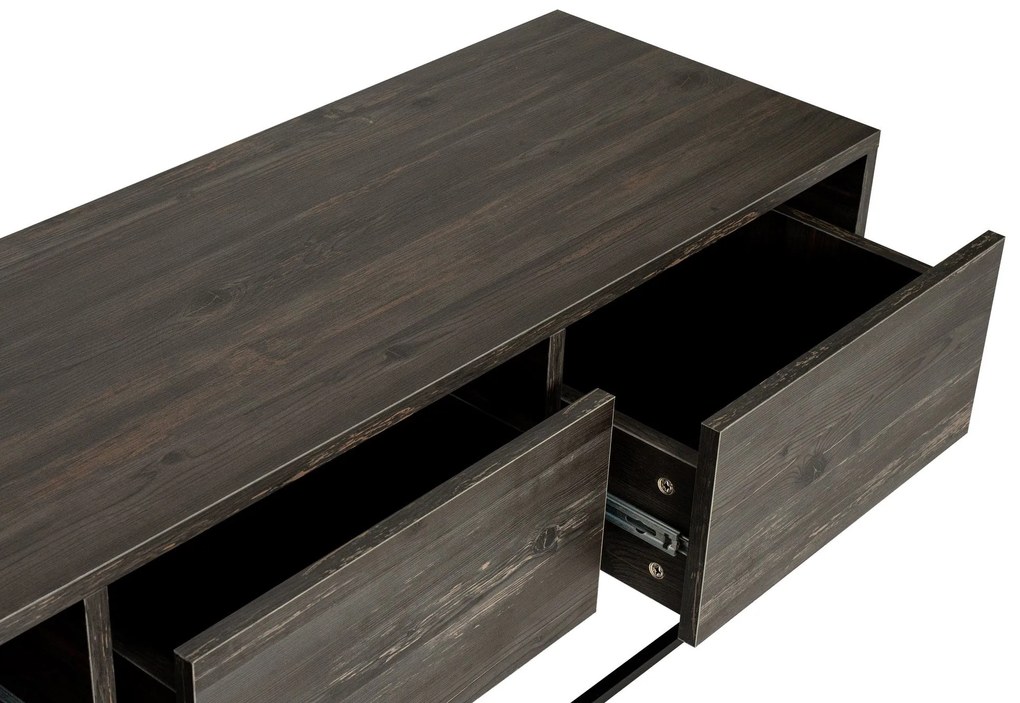 Móvel TV Kordon – Castanho Escuro – 140x50x40 cm