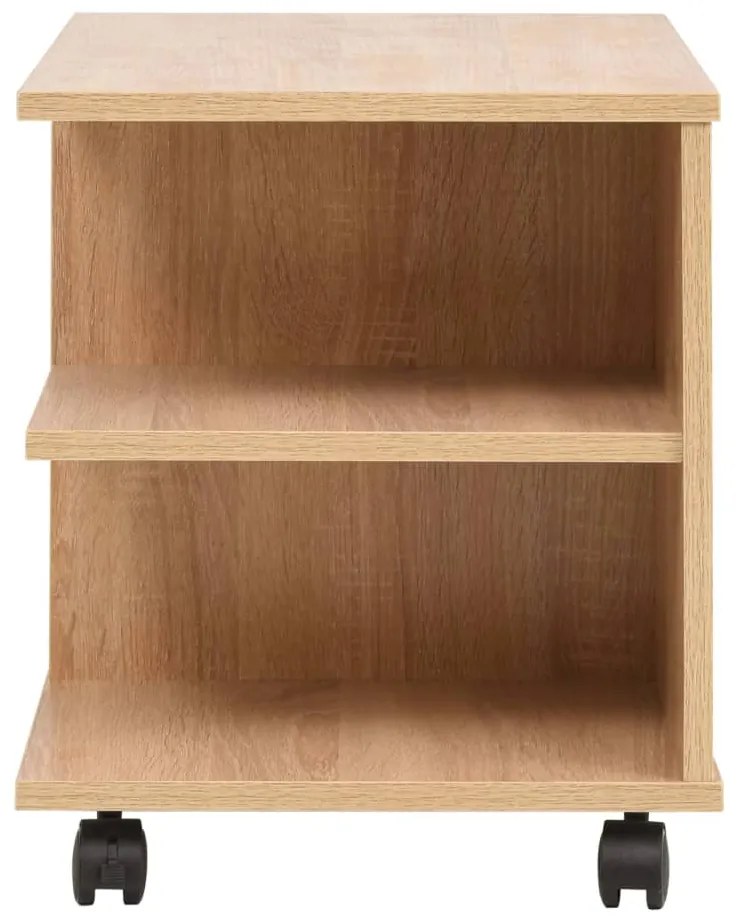 Estante com rodas 50x35x42 cm cor carvalho