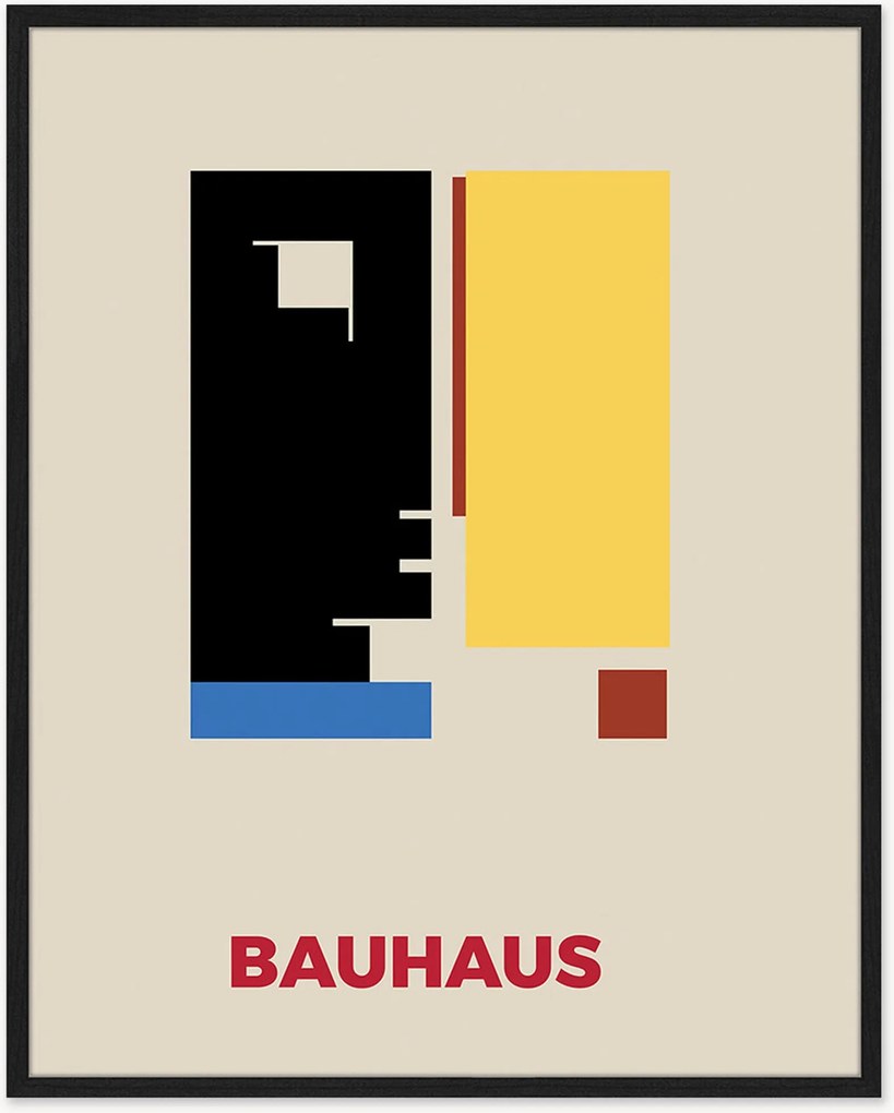 Impressão digital emoldurada Basic Bauhaus
