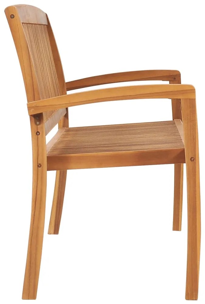 Banco de jardim empilhável c/ almofadão 159 cm teca maciça
