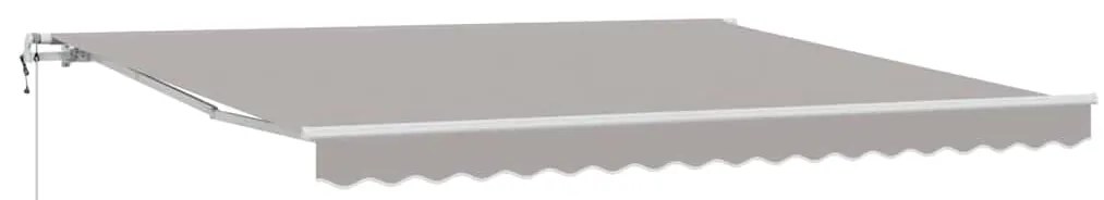 Toldo Retrátil Cinzento-claro 400 × 350 cm Cinzento-claro