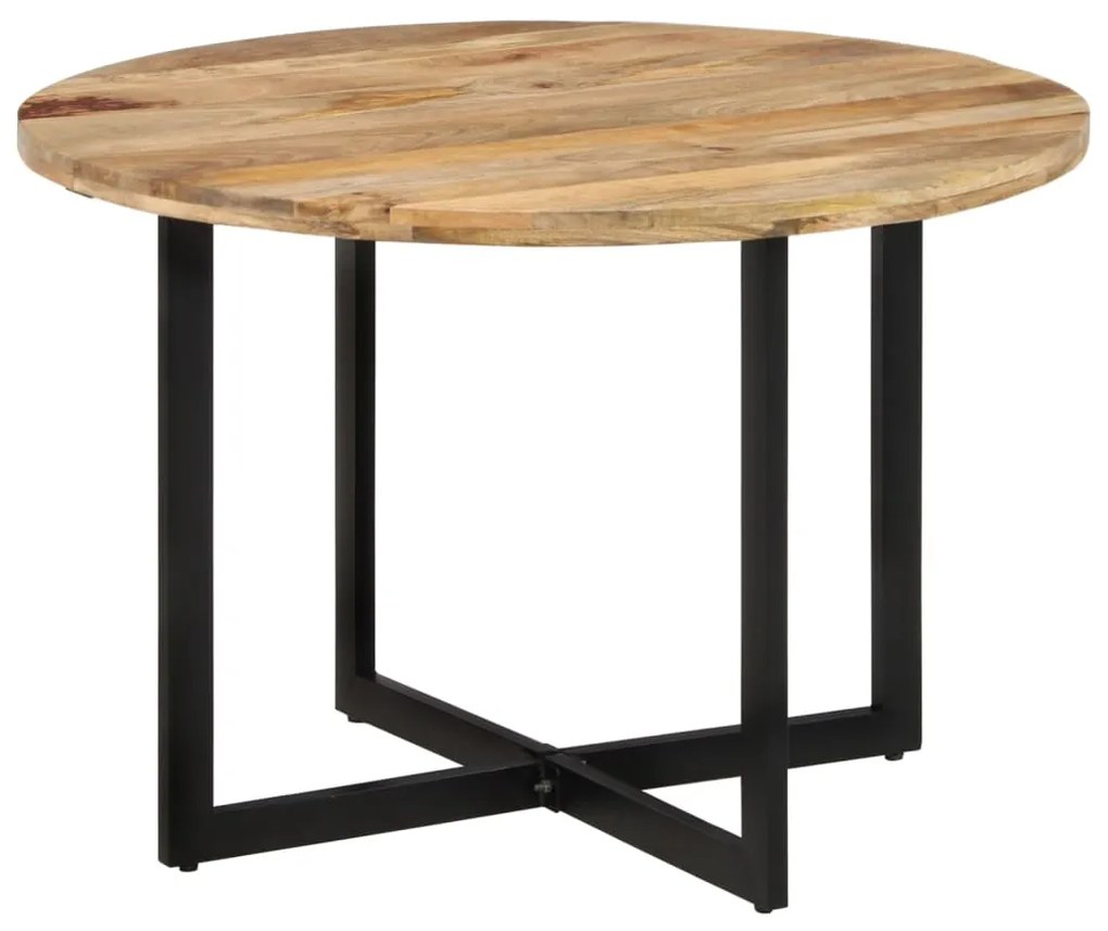 Mesa de jantar 110x75 cm madeira de mangueira maciça