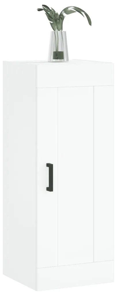 Armário de parede 34,5x34x90 cm derivados de madeira branco