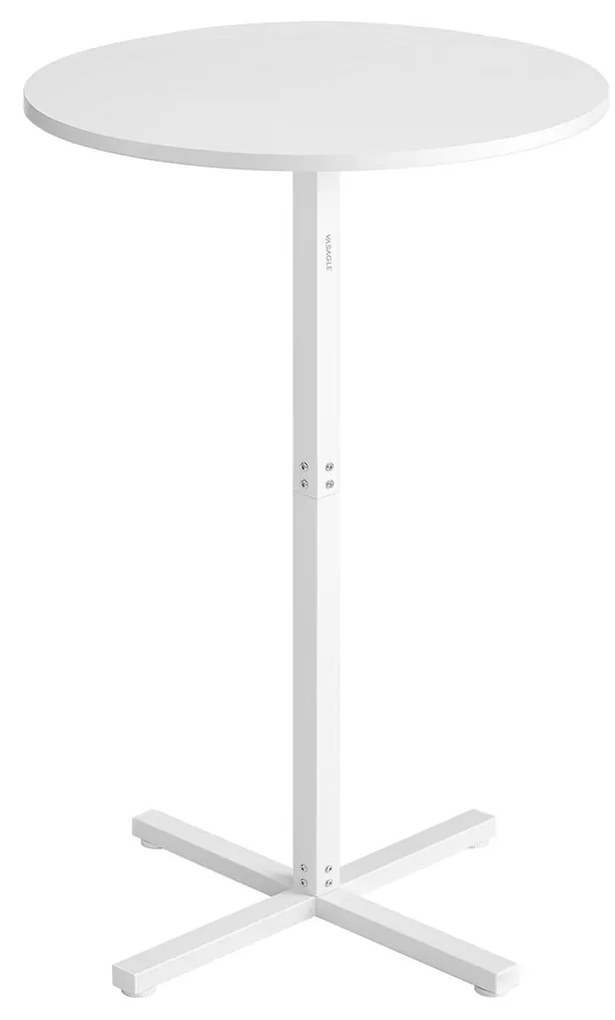 Mesa de bar redonda (SEM BANCOS) 60 x 60 x 104,5 cm branco neve