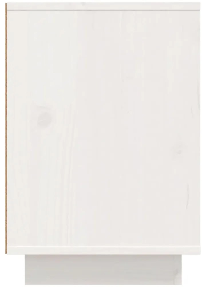 Mesas de cabeceira 2 pcs 50x34x50 cm pinho maciço branco
