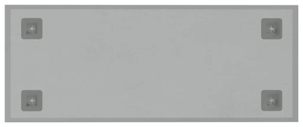Quadro magnético de parede 50x20 cm vidro temperado branco