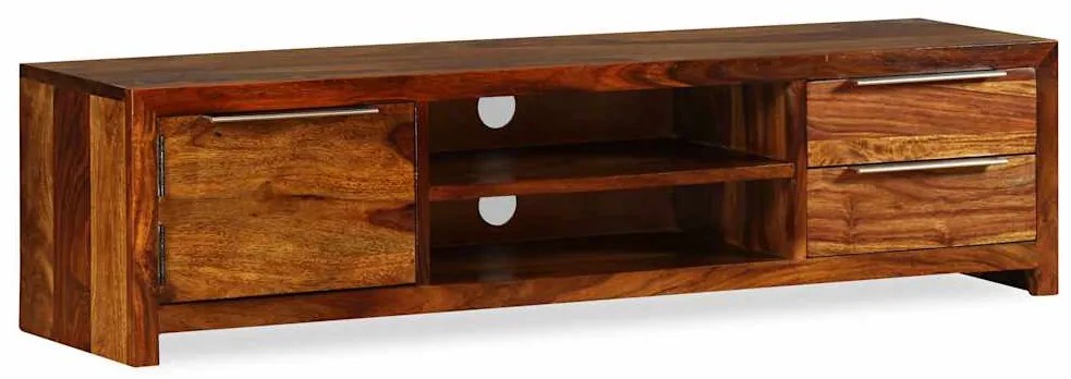 Móvel de TV madeira acácia sólida 120x30x30 cm