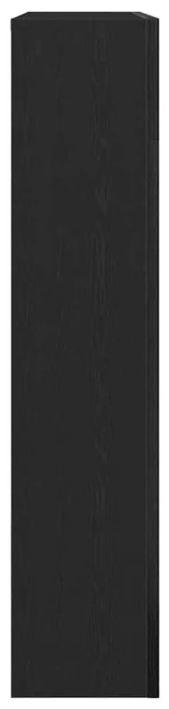 Cornija de lareira 81x18x82 cm deriv. de madeira carvalho preto