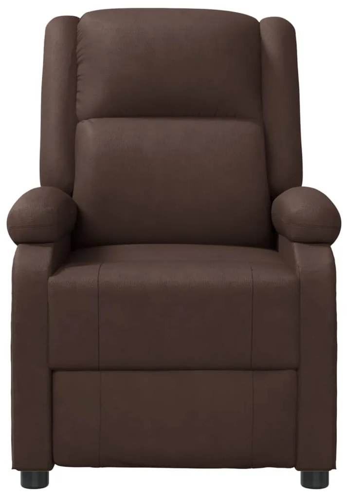 Cadeira de massagens couro artificial castanho
