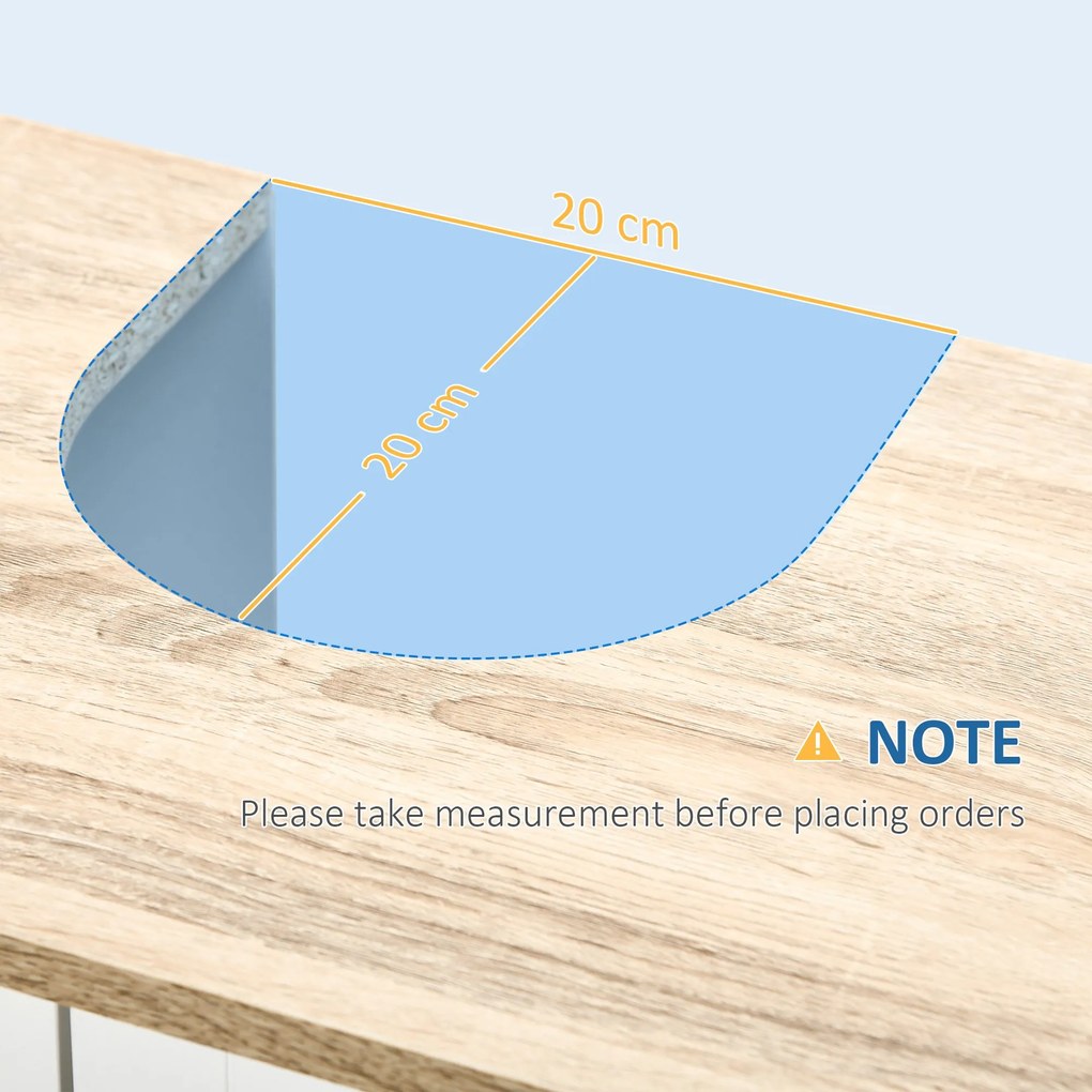 Móvel para Lavatório Pousar Armário para Casa de Banho de Madeira com 2 Portas e Prateleira Interior Ajustável Estilo Moderno Carga Máxima 40kg 60x30x