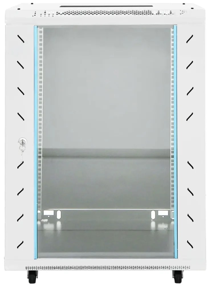 Armário bastidor 15U 19" IP20 60x45x86 cm cinzento