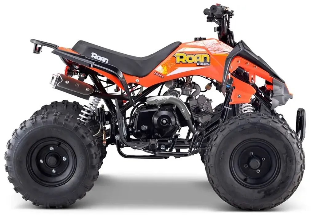 MINI MOTO 4 GASOLINA PARA CRIANÇAS 110cc PANTERA R8 automático com marcha atrás Laranja