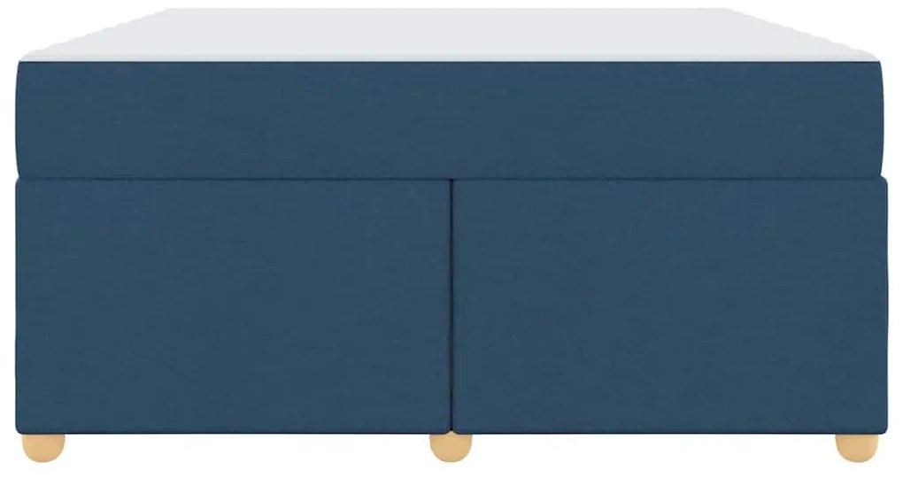 Estrutura de cama com colchão Outros Azul 160 x 200 cm tecido