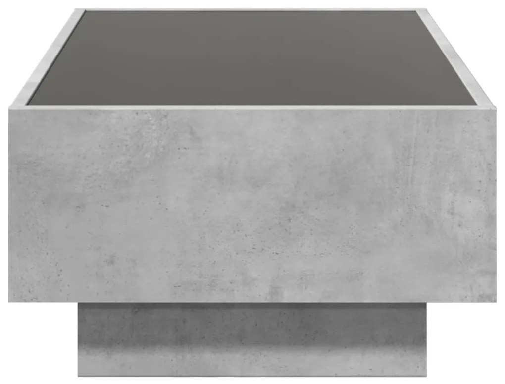 Mesa de centro c/ LEDs 90x50x30 cm derivados de madeira