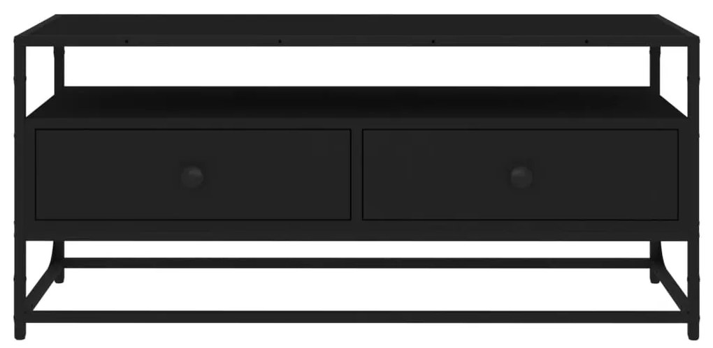 Móvel de TV 100x35x45 cm derivados de madeira preto