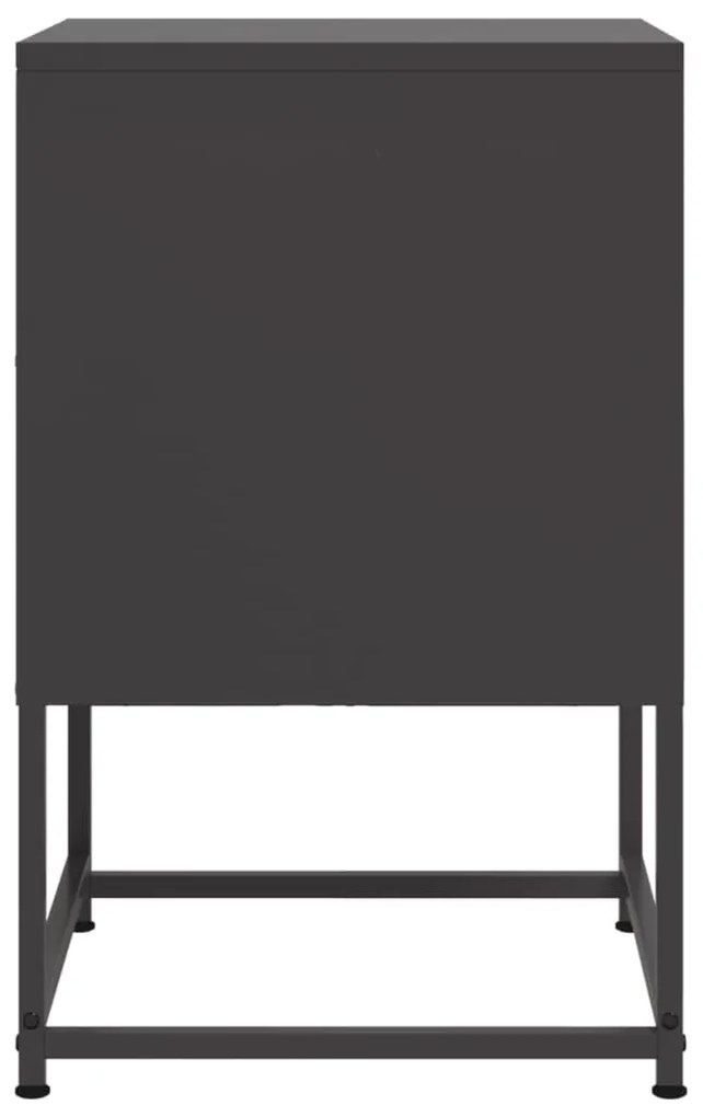 Mesa de cabeceira 36x39x60,5 cm aço preto
