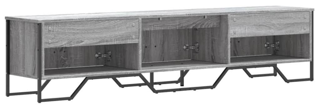 Móvel de TV 180x34x41 cm derivados de madeira cinzento sonoma