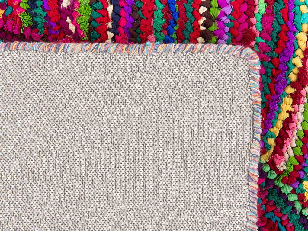 Tapete de algodão multicolor 160 x 230 cm KOZAN Beliani