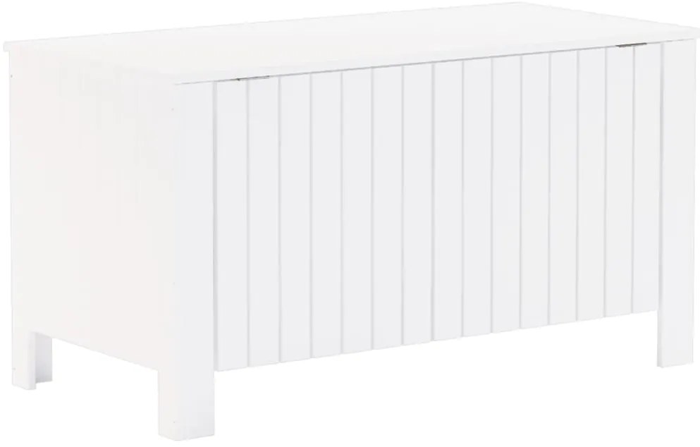 Caixa arrumação c/ tampa RANA 100x49x54 cm pinho maciço branco