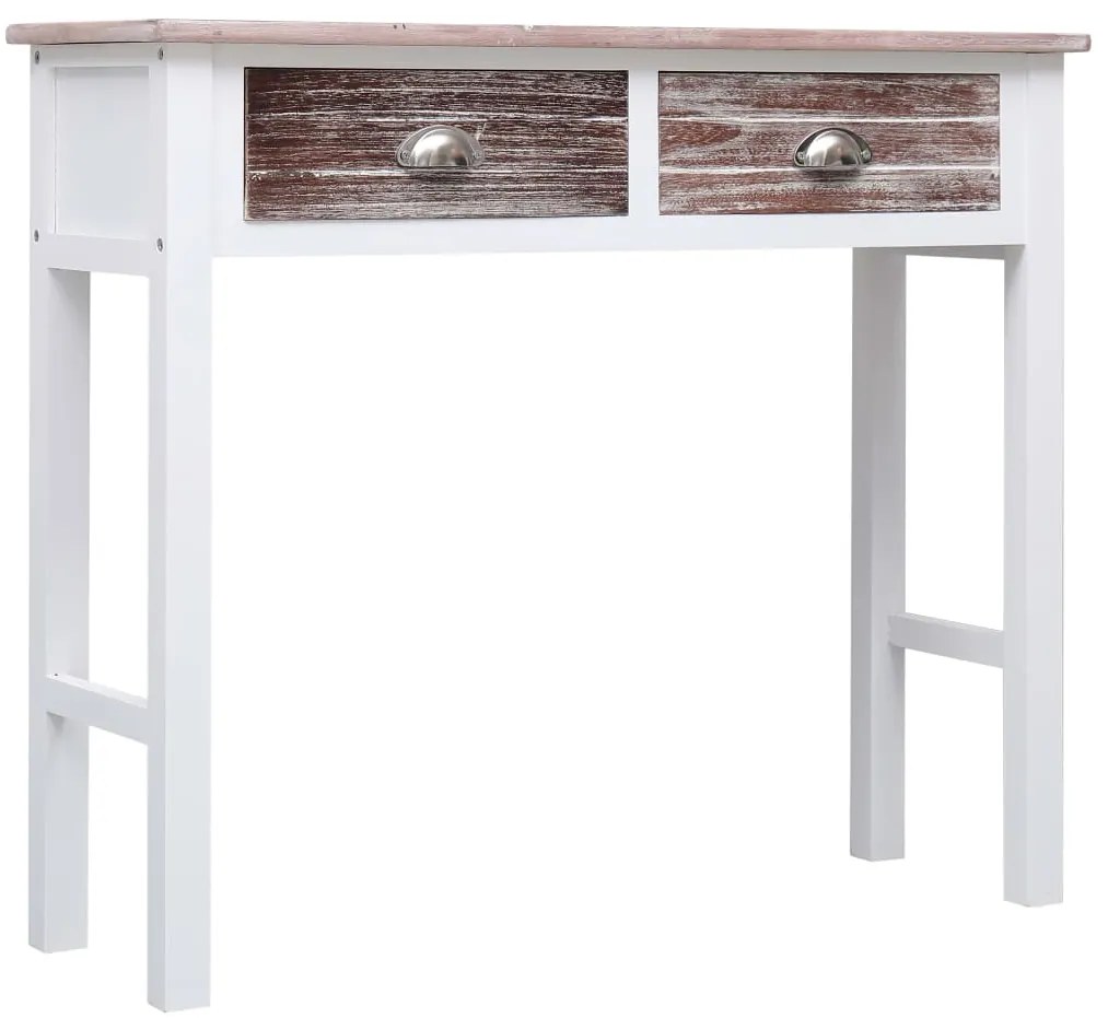 Mesa consola 90x30x77 cm madeira castanho