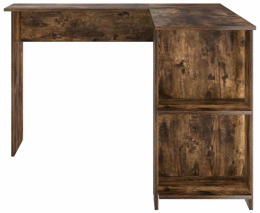 Mesa de Canto com Armazenamento Carvalho Defumado 140x113,5x75cm