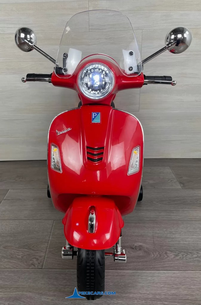 Mota elétrica para crianças Vespa GTS-S 12V Vermelha