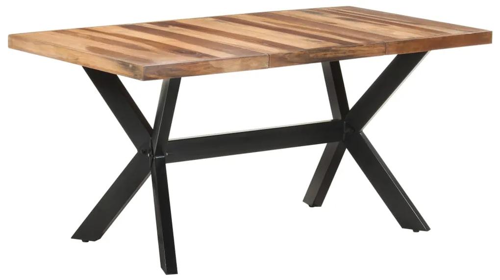 Mesa jantar 160x80x75 cm madeira maciça c/ acabamento a mel