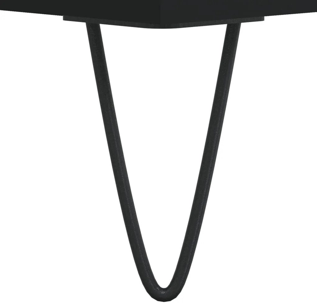 Mesa de centro 55x55x36,5 cm derivados de madeira preto