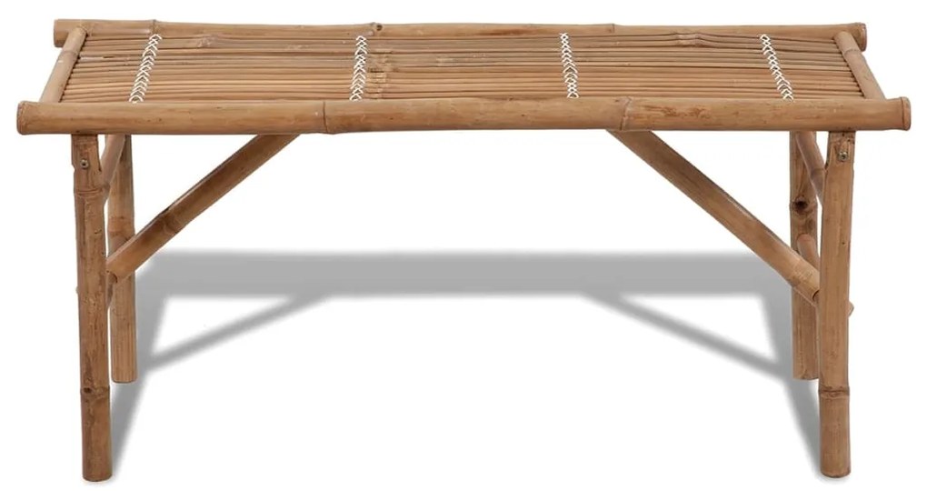 Banco de jardim dobrável 118 cm bambu