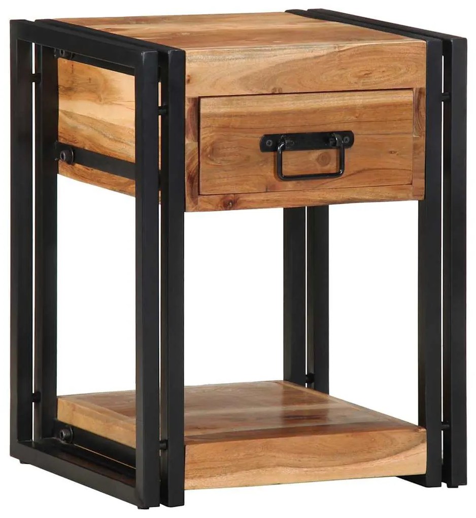 vidaXL Armário de Cabeceira com gaveta 2 pcs Castanho 40 x 35 x 50 cm