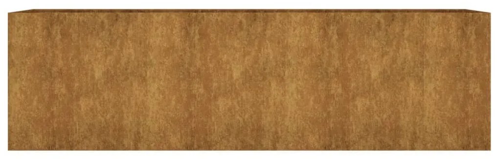Canteiro elevado de jardim 280x80x80 cm aço corten