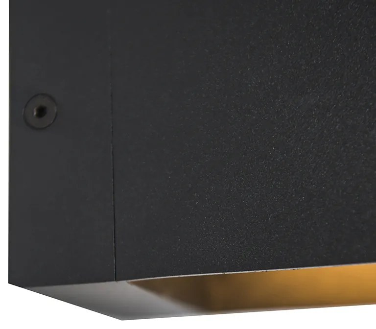 Conjunto moderno de 4 candeeiros de parede preto - Transfer