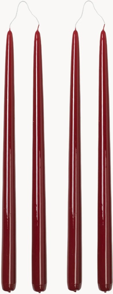 Velas de jantar artesanais Smooth, conjunto de 4