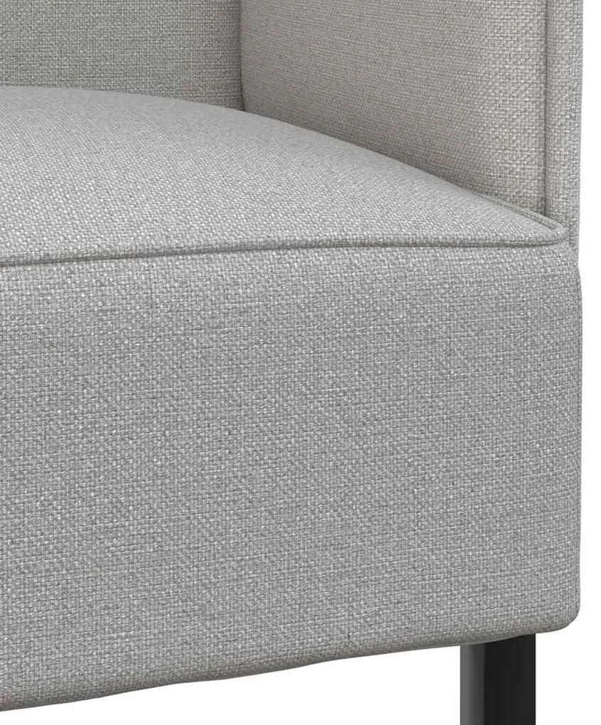 Sofá Alto Cinza Claro 109x56x121 cm Fabrics